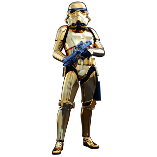 hottoys狂热玩具星球大战16mms364暴风兵电镀金色版手办