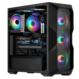 COOLERMASTER 酷冷至尊 MASTERBOX TD500L ATX机箱 半侧透 黑色