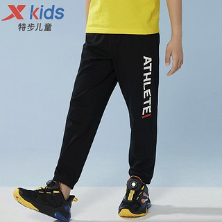 XTEP/特步 儿童运动裤长裤 薄款 黑（9073）-梭织 150cm