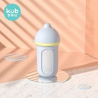 可优比（KUB）酷儿硅胶奶瓶新生儿大宝宝宽口径奶嘴婴儿防摔喝水-典雅灰240ml