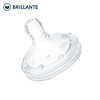 贝立安（Brillante）奶嘴 硅胶仿真奶嘴 新生儿自然乳感奶嘴 弹性螺纹设计 十字孔4段BYZ08