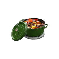 STAUB 珐宝 汤锅(26cm、5.25L、铸铁、莳萝绿)