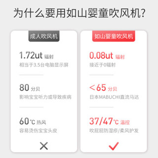  LUSN/如山 低辐射 儿童电吹风