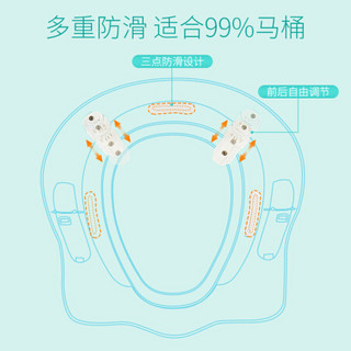 开优米（kiuimi） 加大号儿童马桶圈坐便器男宝宝坐便圈女小孩马桶盖垫婴幼儿座便器 樱花粉 海绵软垫