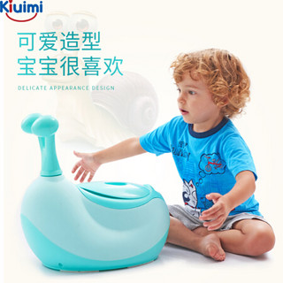 开优米（kiuimi）儿童加大号坐便器女男宝宝通用马桶有盖可拆分蓝色 TH-512 蓝色