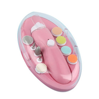 开优米KIUIMI 儿童电动磨甲器宝宝指甲剪婴儿安全专用护理充电磨甲器儿童指甲刀 粉红色