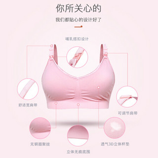 优合（YOUHA）哺乳文胸无钢圈聚拢有型怀孕期胸罩喂奶上托内衣薄款 YH-F08 肤色 S