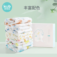 KUB 可优比 婴儿浴巾纯棉纱布新生儿浴巾儿童毛巾被初生宝盖毯超柔 升级抑菌加厚-6层爱乐森林