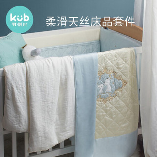 KUB 可优比 婴儿床上用品套件 雪绒花 七件套 110×60cm