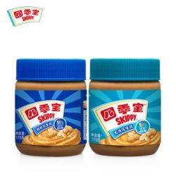 SKIPPY 四季宝 花生酱组合装(柔滑 170g+颗粒 170g)