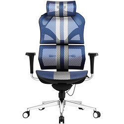 享耀家 X5 新电竞人体工学电脑椅 蓝白