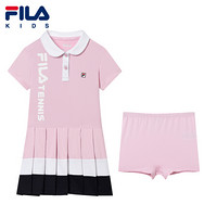 FILA KIDS 斐乐儿童女小童连衣裙两件套2021年夏季新款儿童裙子 婴儿粉-LP 120cm