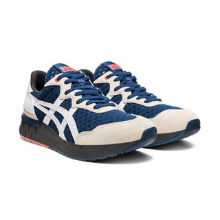 Onitsuka Tiger鬼塚虎透气网面跑鞋撞色休闲鞋REBILAC RUNNER 118B417 墨蓝色/白色 45