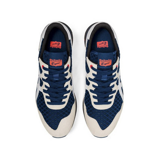 Onitsuka Tiger鬼塚虎透气网面跑鞋撞色休闲鞋REBILAC RUNNER 118B417 墨蓝色/白色 45