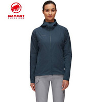 MAMMUT/猛犸象 GRANITE SO 户外软壳衣女轻量弹性修身软壳夹克外套 深海蓝色 S