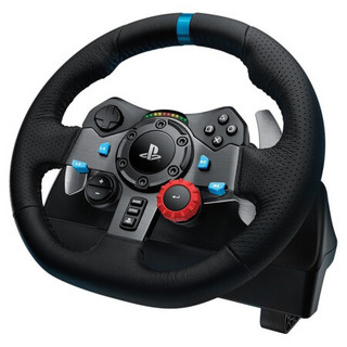 罗技（G）G29/G923 赛车仿真模拟驾驶 PS3/PS4/PS5 力反馈方向盘 地平线4欧卡2 G29+排挡杆+挑战者赛车座椅+变速器支架