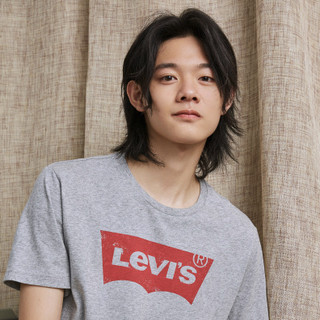 Levi's 李维斯 17783-0200 灰色经典LOGO印花短袖T恤