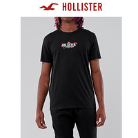 HOLLISTER 霍利斯特 307096-1 男士潮流碎花刺绣Logo图案T恤 