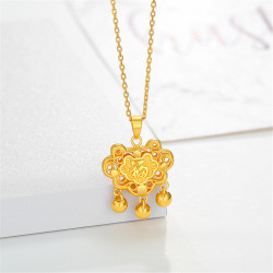 chjjewellery潮宏基xpg30015092同心锁黄金吊坠41g