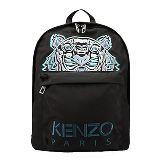 KENZO 凯卓 高田贤三 KENZO 男女通用款织物双肩背包 黑色虎头刺绣图案 FA6 5SF300 F20 99E