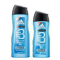 adidas 阿迪达斯 阿迪达斯洗发沐浴露二合一运动持久留香400ml/250ml