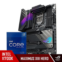 ROG 玩家国度 玩家国度ROG MAXIMUS XIII HERO主板+英特尔(intel) i7-11700K酷睿CPU处理器 板U套装 CPU主板套装