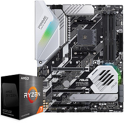 ASUS 华硕 PRIME X570-P主板+AMD 锐龙7 5800X CPU处理器 板U套装