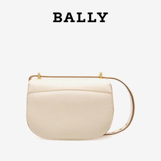 Bally/巴利2021新款BAILY女士白色金属装饰迷你斜挎新月包6236547