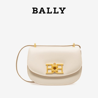 Bally/巴利2021新款BAILY女士白色金属装饰迷你斜挎新月包6236547