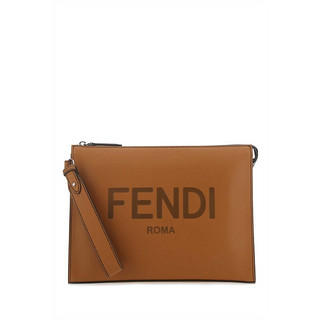 欧洲直采 Fendi/芬迪 男包箱包男士2021春夏手拿包7VA491 AFBF F1DZ9 棕色 UNI