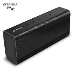 SANSUI 山水 山水(sansui) 无线蓝牙音箱重低音炮 户外便携式家用手机电脑桌面插卡迷你车载小音响 典雅黑 官方标配