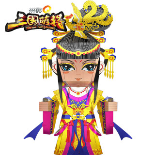 piececool 拼酷 3D立体拼图金属DIY成人创意手工玩具Q系列迷你三国古典武将人物模型礼物家居收藏饰品摆件 貂蝉