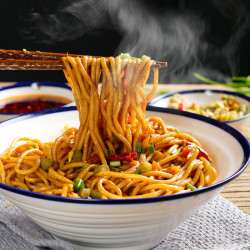 白芝麻酱武汉热干面1人份碱水面干拌面独立包装