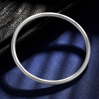 中国白银集团有限公司古法实心磨砂纯银手镯g 报价价格评测怎么样 什么值得买