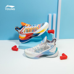 lining李宁李宁童鞋篮球鞋男大童2021新款灵刃ipremium冰爽透气低帮