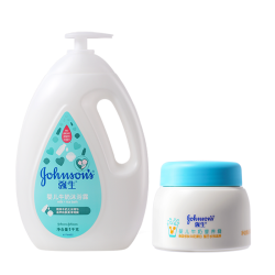 Johnson's baby 强生婴儿 牛奶沐浴露宝宝儿童面霜洁净滋润旗舰店正品