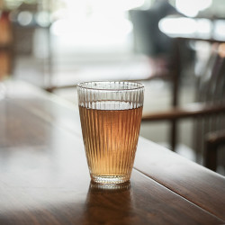 SUYI 素以 素以 高硼硅条纹玻璃杯 180ml
