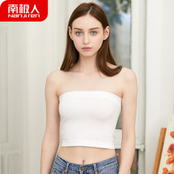 Nan ji ren 南极人 南极人中长款抹胸女生打底聚拢内衣夏防走光一片式无肩带文胸裹胸