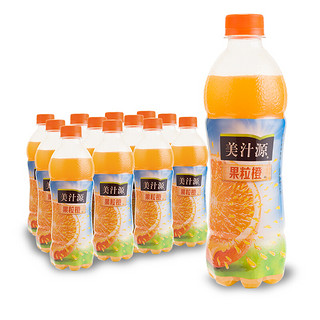 可口可乐（Coca-Cola）美汁源果粒橙果味果汁橙汁饮料整箱装 450mL 12瓶