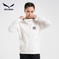 salewa沙乐华开衫卫衣女2021春季新款户外运动休闲连帽外套运动服（XL、杏粉）