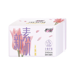怡丽 卫生巾棉柔透气立体护围批发女生日用240mm16片京东自营姨妈巾