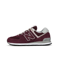 new balance 574系列 中性跑鞋 ML574EGB 酒红色 37.5