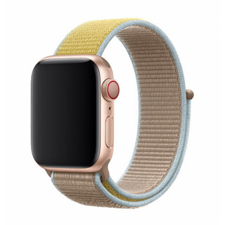 Apple 苹果 Watch Series 5 GPS+蜂窝款 智能手表 44mm 金色铝金属表壳 驼色回环式运动表带 (GPS)