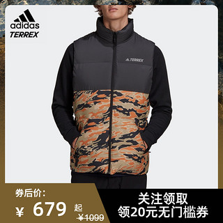 adidas 阿迪达斯 阿迪达斯 adidas 男女中性款户外迷彩双面羽绒背心GE9898 GE9896