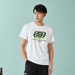 SKECHERS 斯凯奇 SKECHERS/斯凯奇 2021春夏新款男上衣男式T恤舒适短袖衫男