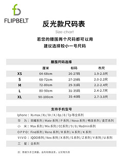 飞比特Flipbelt跑步手机腰包男夜跑装备隐形运动腰带女反光手机包 上新【反光拉链款】原子黄 颜色尺码 请留言