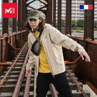 法国觅乐MILLET男女台风款防风透气防水四面弹冲锋衣MIV01479(XL、男-宝石蓝/天蓝-7833)