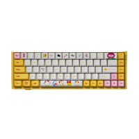 Akko 艾酷 3068 哆啦美 68键 蓝牙双模无线机械键盘 黄色 AKKO粉轴 RGB