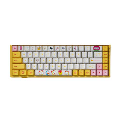 Akko 艾酷 3068 哆啦美 68键 双模机械键盘 黄色 AKKO粉轴 RGB