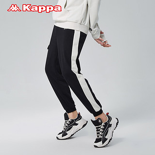 Kappa卡帕运动裤男工装裤多口袋针织长裤休闲裤小脚卫裤（XL、棕色-6506）